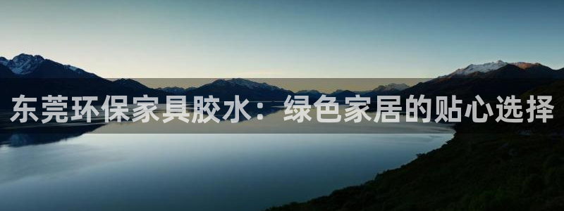杏耀平台网站是什么：东莞环保家具胶水：绿色家居的贴心选择
