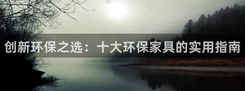 杏耀平台线路：创新环保之选：十大环保家具的实用指南