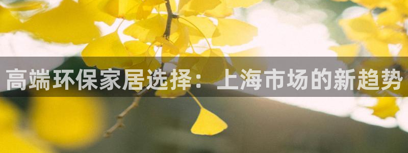 杏耀总代理：高端环保家居选择：上海市场的新趋势