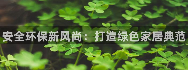 杏耀注册地址：安全环保新风尚：打造绿色家居典范