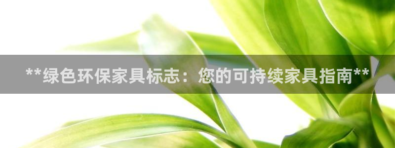 杏耀注册代理：**绿色环保家具标志：您的可持续家具指南**